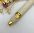 Bague breloque martelée