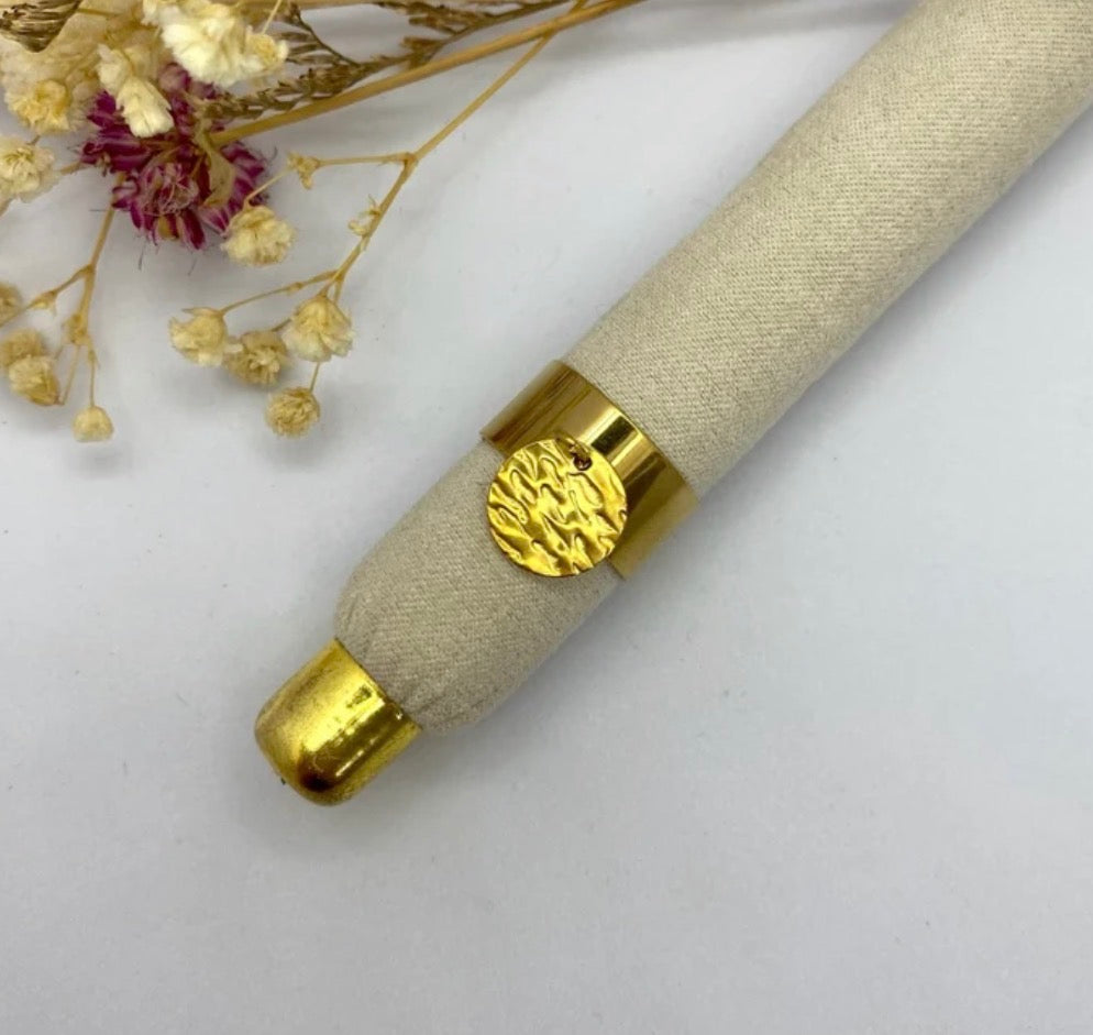 Bague breloque martelée